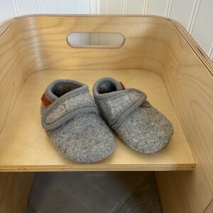 SKOV wool booties with leather bottom